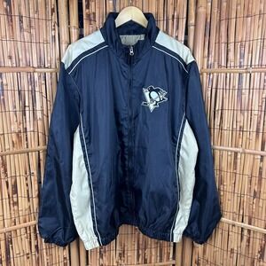 G-III Sports by Carl Banks Pittsburgh Penguins Men's Jacket Full Zip XL Hockey